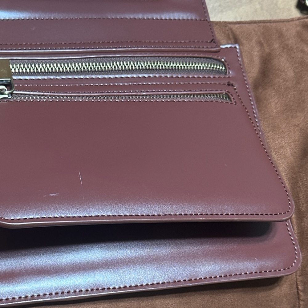 Faux Suede-Style Brown Bag – Soft Texture & Boho Charm - Picture 4 of 11
